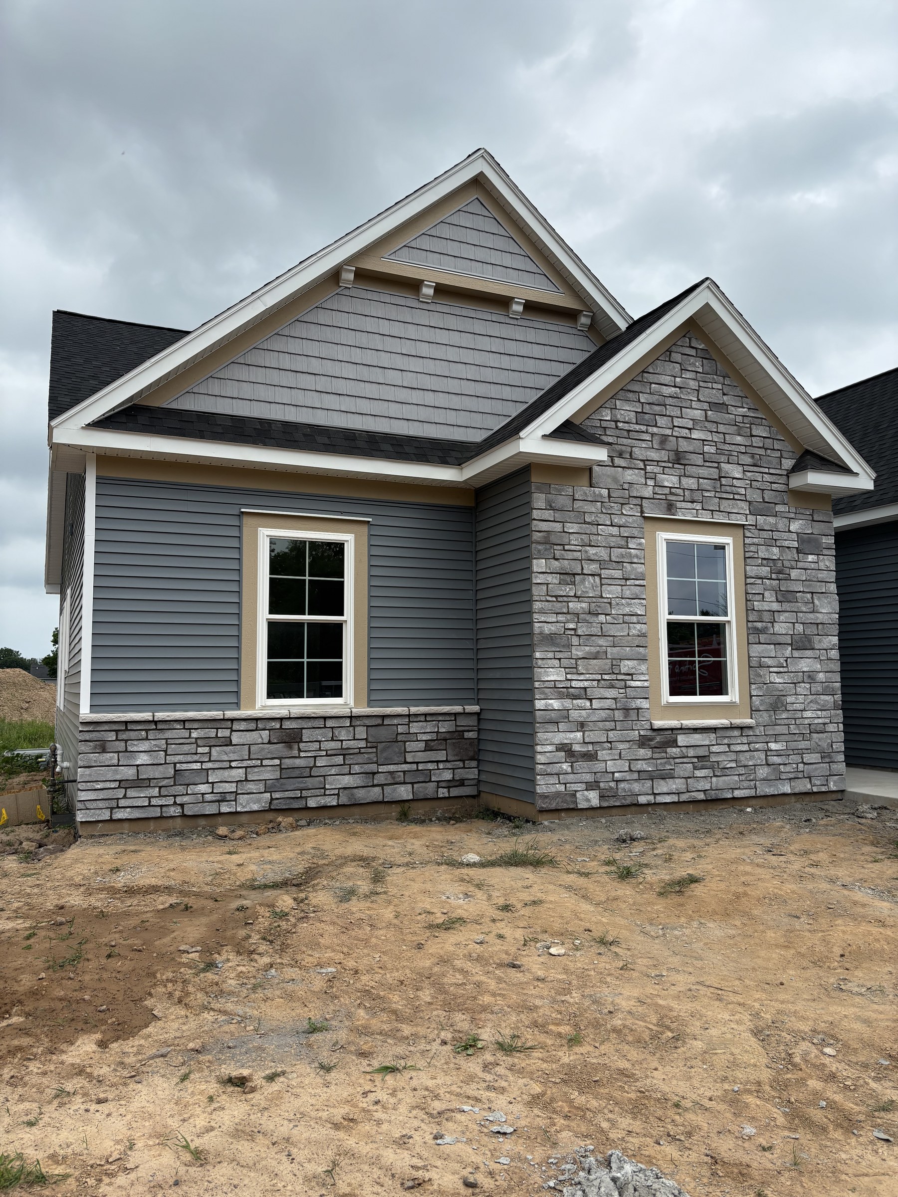 Windows and Stone Trim